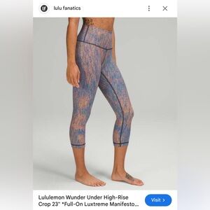 Multicolored WU crops size 8